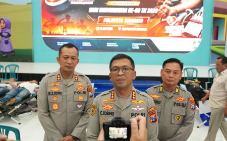 Donor Darah Jadi Bagian dari Rangkaian Hari Bhayangkara yang Humanis