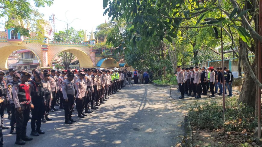 Ratusan Personel Gabungan Amankan Pengesahan Warga Baru PSHT
