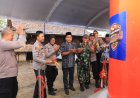 Atasi Kekeringan, Polres Ngawi Bangun Sumur Bor Presisi dan Bagikan Bansos di Kasreman